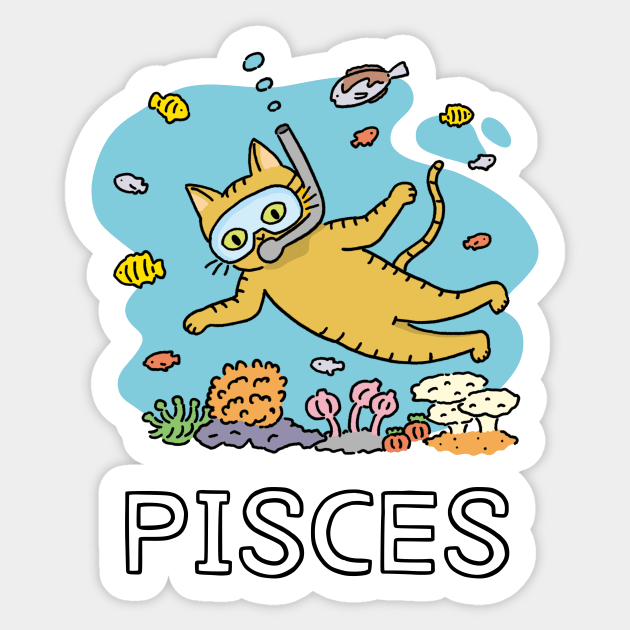 Pisces/ The Fish zodiac sign Sticker by pekepeke